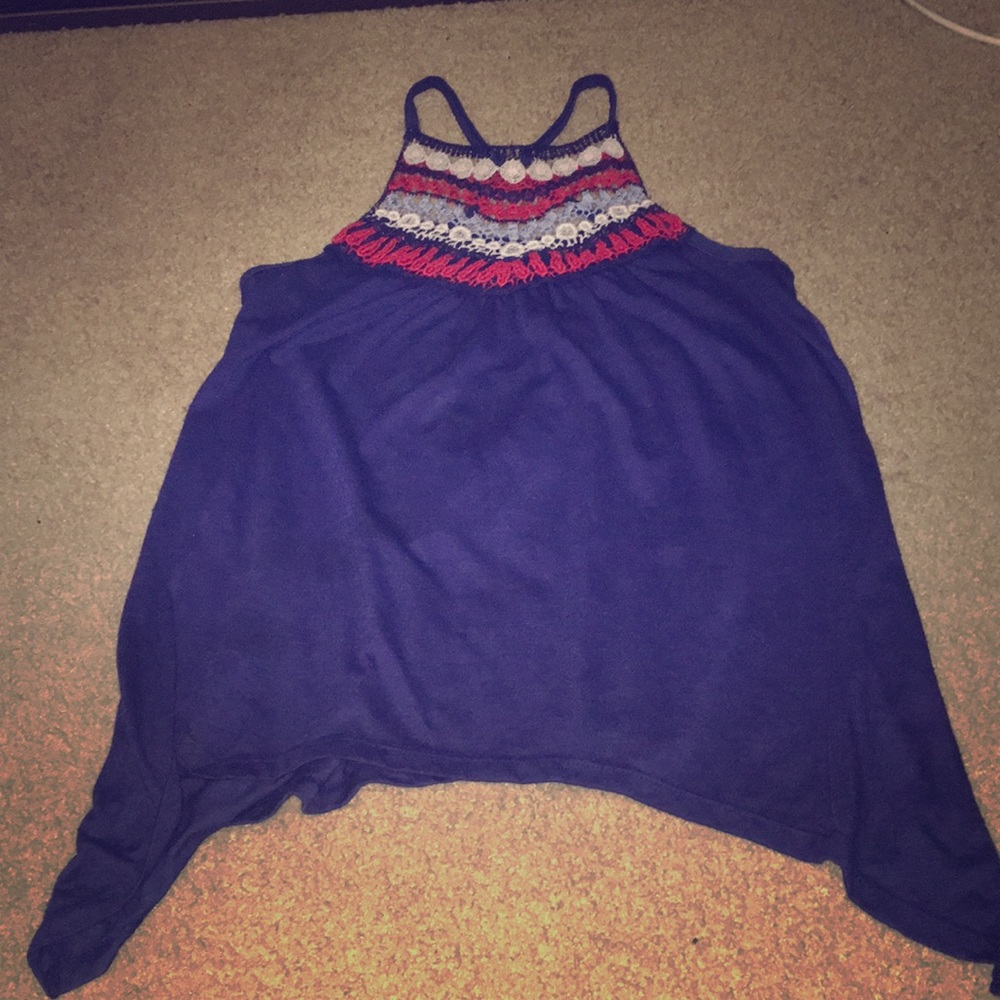 Blue tank top